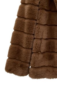 کاپشن زنانه Vienna تدی خردلی کلاه‌دار دری مد