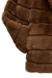 کاپشن زنانه Vienna تدی خردلی کلاه‌دار دری مد