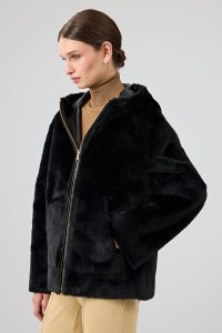 کت تدی دو رو مشکی زنانه گاردنا دری مد