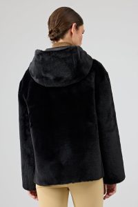 کت تدی دو رو مشکی زنانه گاردنا دری مد