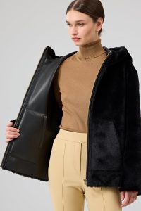 کت تدی دو رو مشکی زنانه گاردنا دری مد