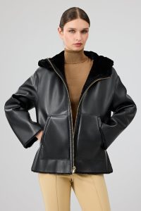 کت تدی دو رو مشکی زنانه گاردنا دری مد