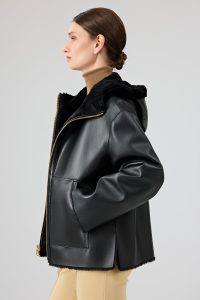 کت تدی دو رو مشکی زنانه گاردنا دری مد