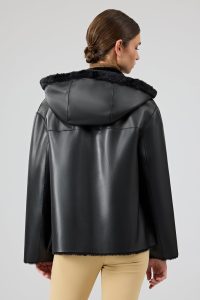 کت تدی دو رو مشکی زنانه گاردنا دری مد