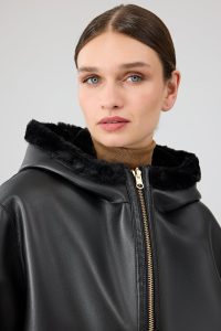 کت تدی دو رو مشکی زنانه گاردنا دری مد