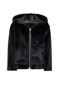 کت تدی دو رو مشکی زنانه گاردنا دری مد