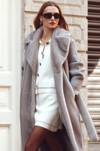 کت تدی زنانه طوسی Mirage دری مد