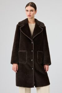 کت تدی زنانه قهوه‌ای Corvara دری مد