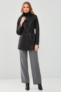 کت چرم مشکی زنانه ویتنی دری مد