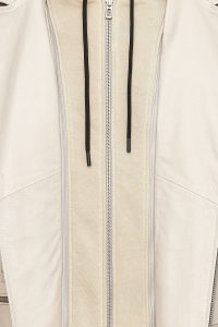 کت چرم موتورسواری کلاهدار بژ مردانه باتلر دری مد