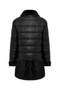 کت چرمی زنانه مشکی تدی Avoriaz دری مد