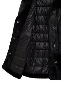 کت چرمی زنانه مشکی تدی Avoriaz دری مد