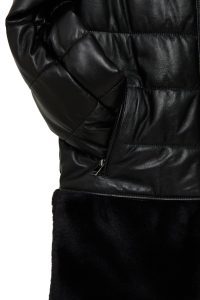 کت چرمی زنانه مشکی تدی Avoriaz دری مد