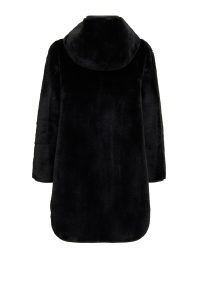 کت چرمی زنانه مشکی تدی کلاه‌دار Artesina دری مد