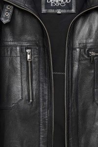 کت چرمی مردانه سایز بزرگ مشکی Muller-X دری مد