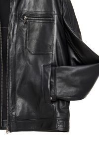 کت چرمی مردانه سایز بزرگ مشکی Muller-X دری مد