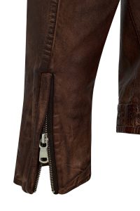 کت چرمی مردانه قهوه‌ای اسپرت Immobile دری مد