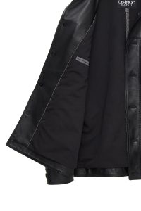 کت چرمی مردانه مشکی Axel دری مد