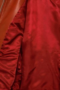 کت چرمی یقه ای زنانه قهوه ای ایرینا دری مد