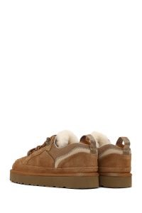 کتونی زنانه تدی جیر شتری خزدار بنددار لژدار دری مد