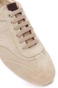 کتونی زنانه جیر بژ بنددار دری مد