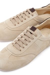 کتونی زنانه جیر بژ بنددار دری مد