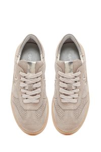 کتونی زنانه جیر بژ بنددار دری مد