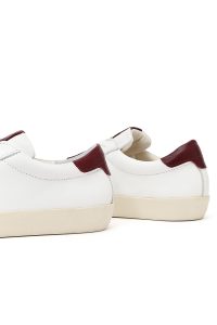 کتونی زنانه چرم سفید بنددار دری مد