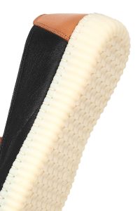 کفش زنانه چرم مشکی راحتی دری مد