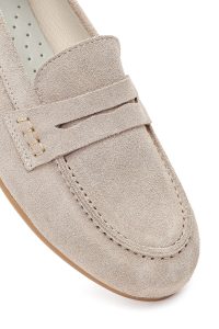 کفش لوفر زنانه جیر بژ دری مد