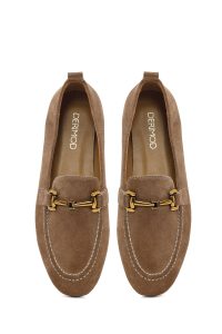 کفش لوفر زنانه جیر ویزون سگک‌دار دری مد