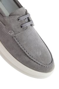 کفش مردانه جیر خاکستری بندی کژوال دری مد