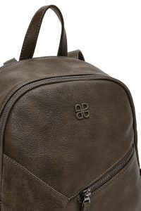 کوله پشتی خاکی با اکسسوری دری مد