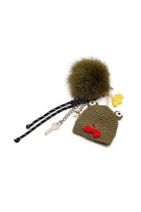 کوله پشتی خاکی با اکسسوری دری مد