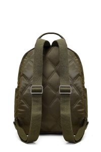 کوله پشتی خاکی لحافی با اکسسوری دری مد