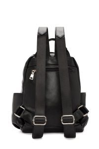 کوله پشتی مشکی با جزئیات اکسسوری دری مد