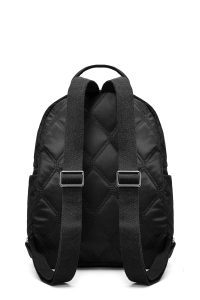 کوله پشتی مشکی لحافی با اکسسوری دری مد