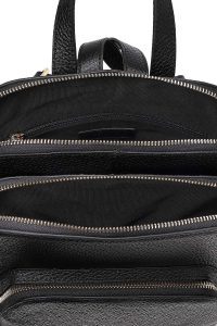 کوله پشتی مشکی چرمی دری مد