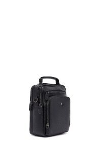 کیف دستی چرمی بند بلند مردانه مشکی دری مد