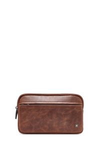 کیف دستی چرمی مردانه قهوه‌ای مینی دری مد