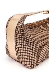 کیف زنانه برنزی مینی پولک‌دار دری مد