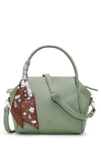 کیف زنانه سبز بلند بنددار دری مد