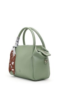 کیف زنانه سبز بلند بنددار دری مد