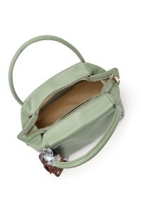 کیف زنانه سبز بلند بنددار دری مد