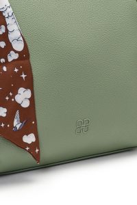 کیف زنانه سبز بلند بنددار دری مد