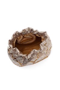 کیف زنانه طلایی بلند زنجیری سنگی مینی مراسم دری مد