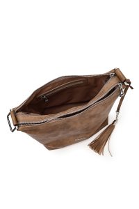 کیف زنانه طوسی بلند بنددار دری مد