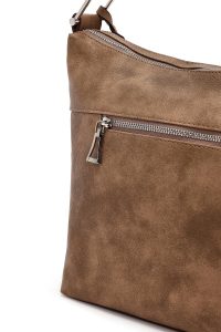 کیف زنانه طوسی بلند بنددار دری مد