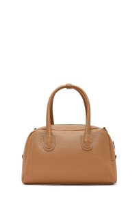 کیف زنانه قهوه‌ای بلند بنددار مینی دری مد