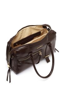 کیف زنانه قهوه‌ای بلند دری مد